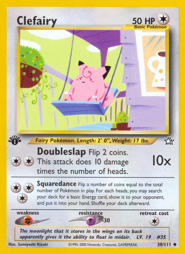 Clefairy (30/111) [Neo Genesis 1st Edition] | Card Merchant Takapuna