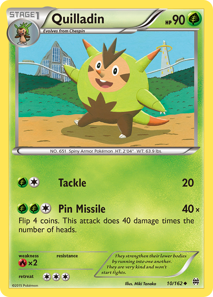 Quilladin (10/162) [XY: BREAKthrough] | Card Merchant Takapuna