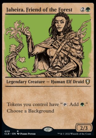 Jaheira, Friend of the Forest (Showcase) [Commander Legends: Battle for Baldur's Gate] | Card Merchant Takapuna