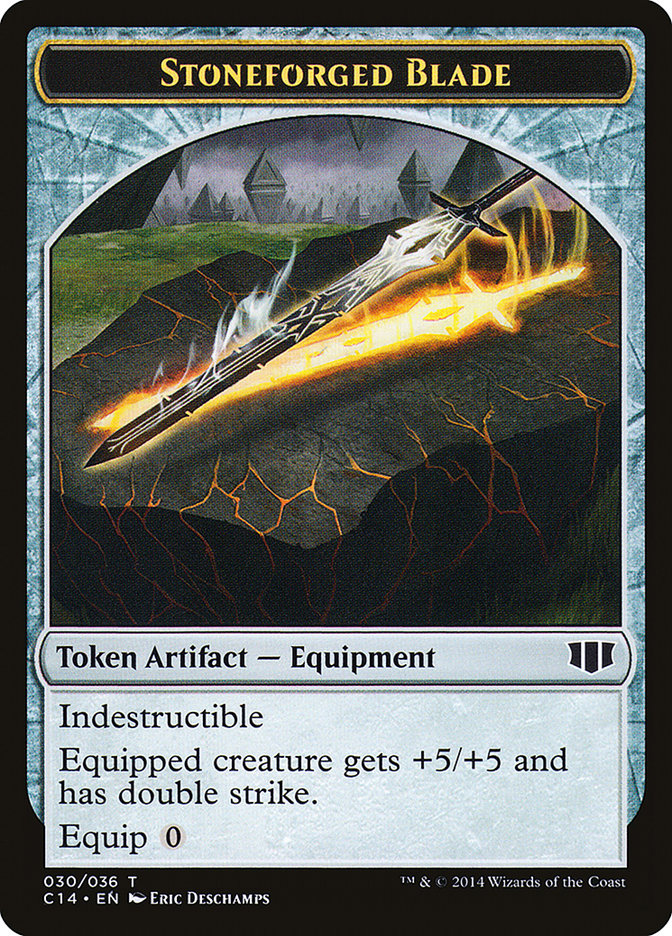 Stoneforged Blade // Germ Double-Sided Token [Commander 2014 Tokens] | Card Merchant Takapuna