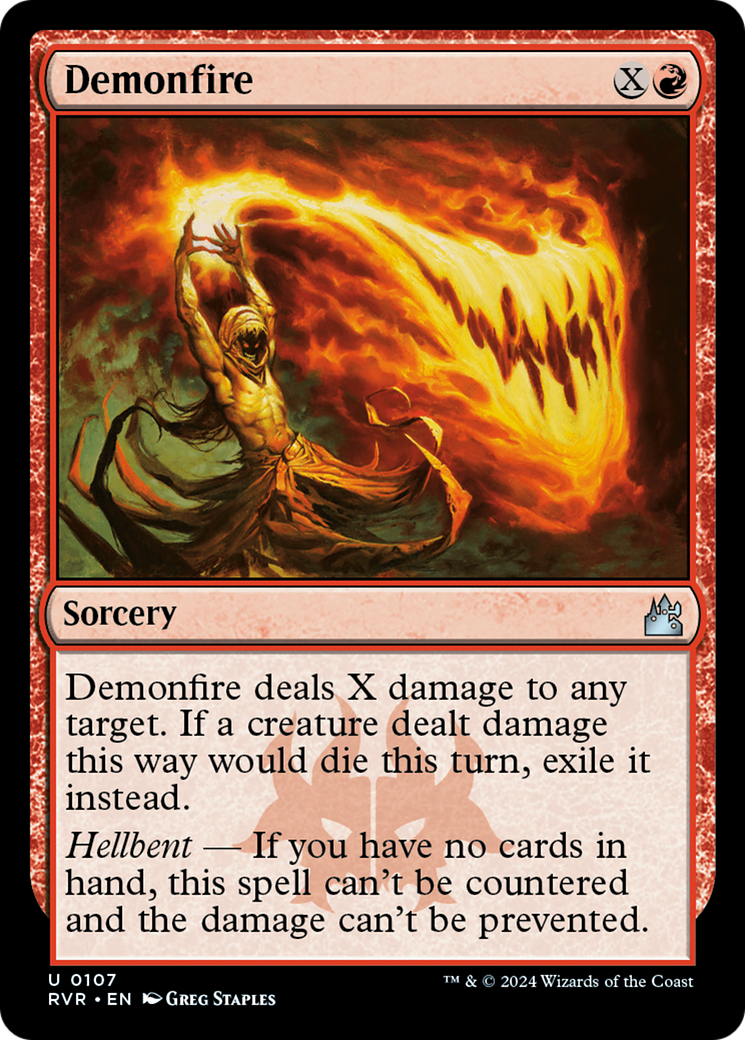 Demonfire [Ravnica Remastered] | Card Merchant Takapuna