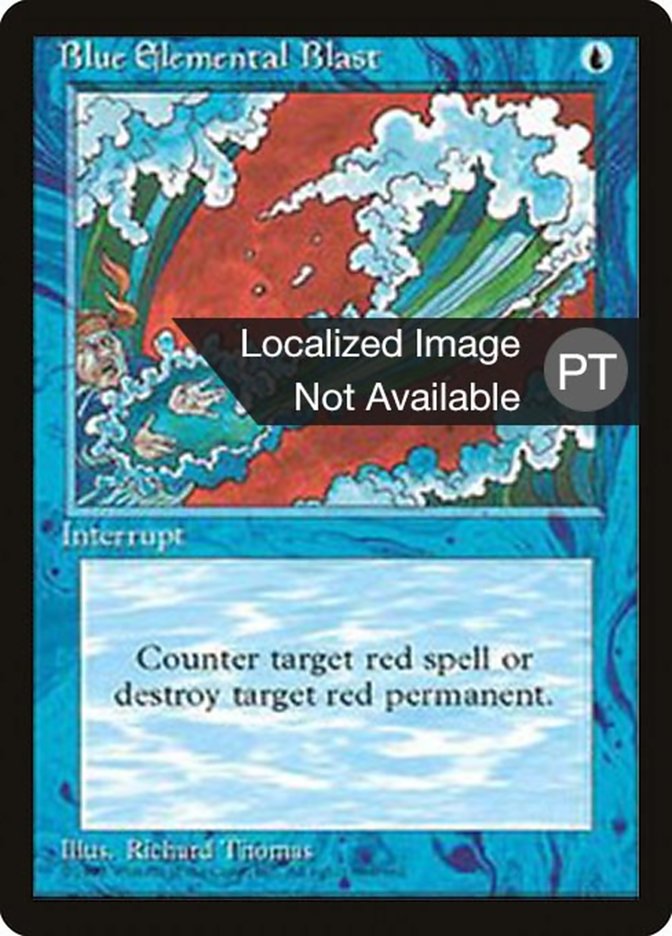 Blue Elemental Blast [Fourth Edition (Foreign Black Border)] | Card Merchant Takapuna