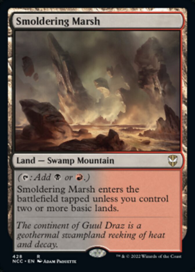 Smoldering Marsh [Streets of New Capenna Commander] | Card Merchant Takapuna