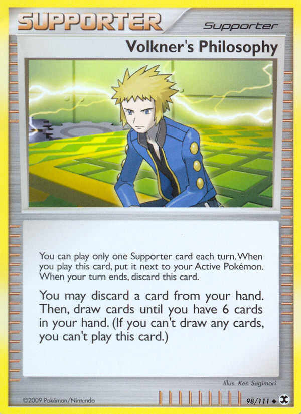 Volkner's Philosophy (98/111) [Platinum: Rising Rivals] | Card Merchant Takapuna