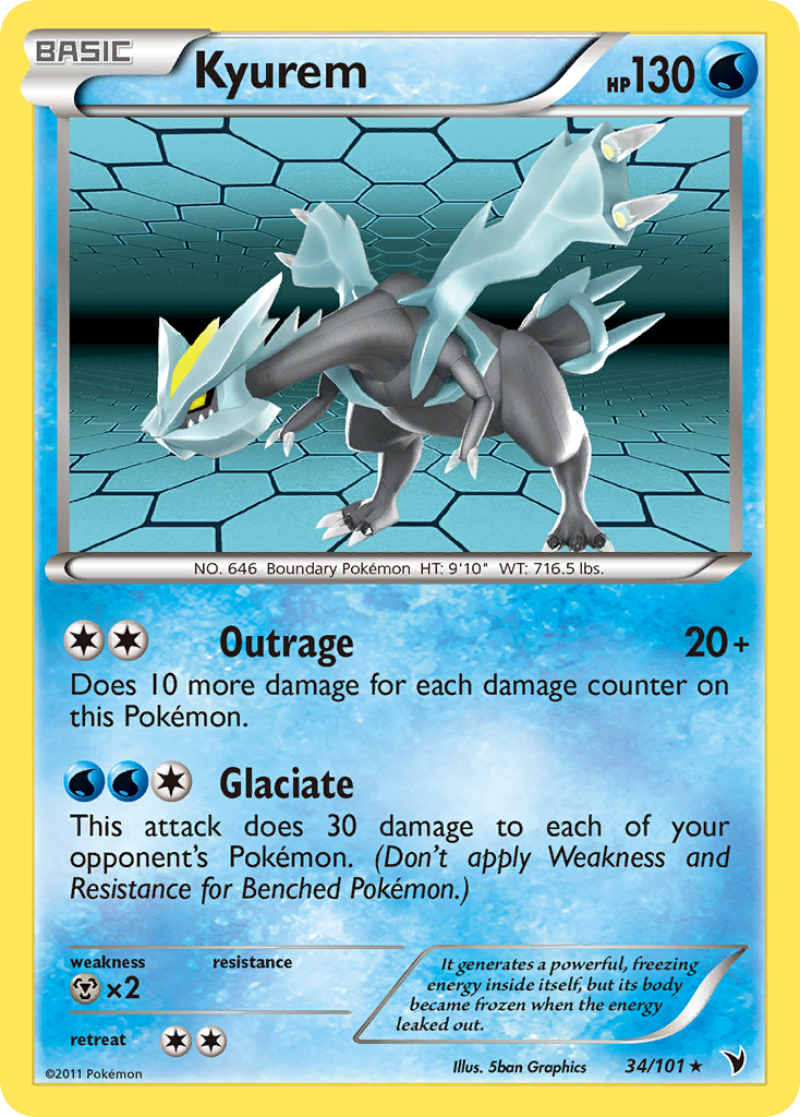 Kyurem (34/101) [Black & White: Noble Victories] | Card Merchant Takapuna