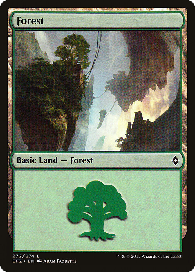 Forest (272) [Battle for Zendikar] | Card Merchant Takapuna