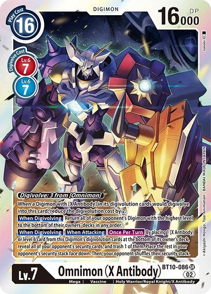 Omnimon (X Antibody) [BT10-086] [Revision Pack Cards] | Card Merchant Takapuna