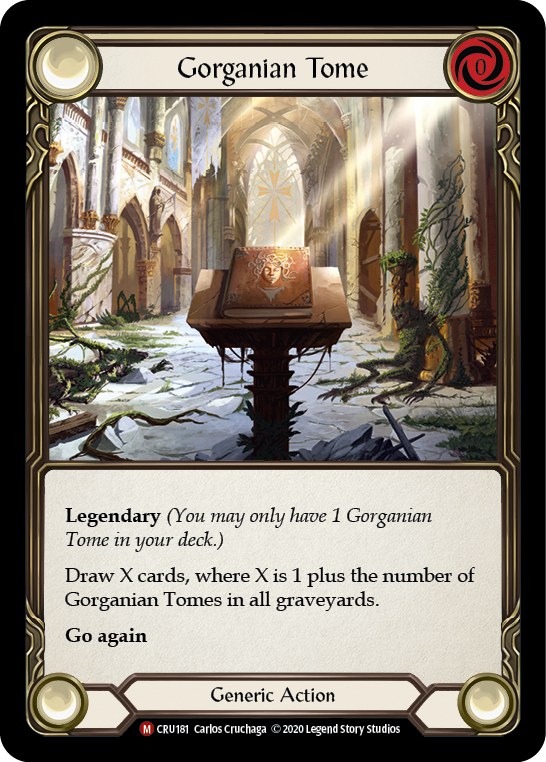 Gorganian Tome [CRU181] (Crucible of War)  1st Edition Rainbow Foil | Card Merchant Takapuna