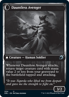 Bereaved Survivor // Dauntless Avenger [Innistrad: Double Feature] | Card Merchant Takapuna