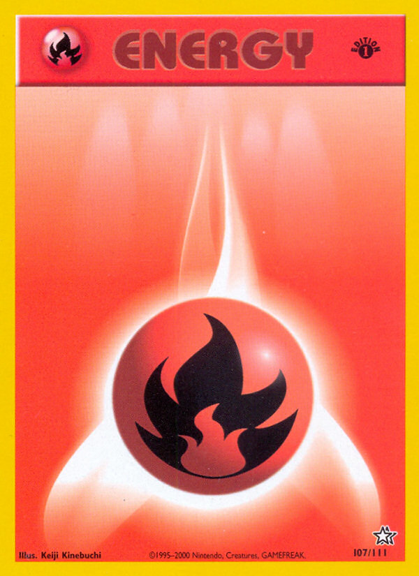 Fire Energy (107/111) [Neo Genesis 1st Edition] | Card Merchant Takapuna