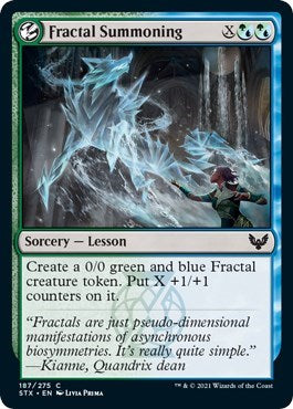 Fractal Summoning [Strixhaven: School of Mages] | Card Merchant Takapuna