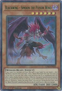 Blackwing - Simoon the Poison Wind (Green) [LDS2-EN040] Ultra Rare | Card Merchant Takapuna