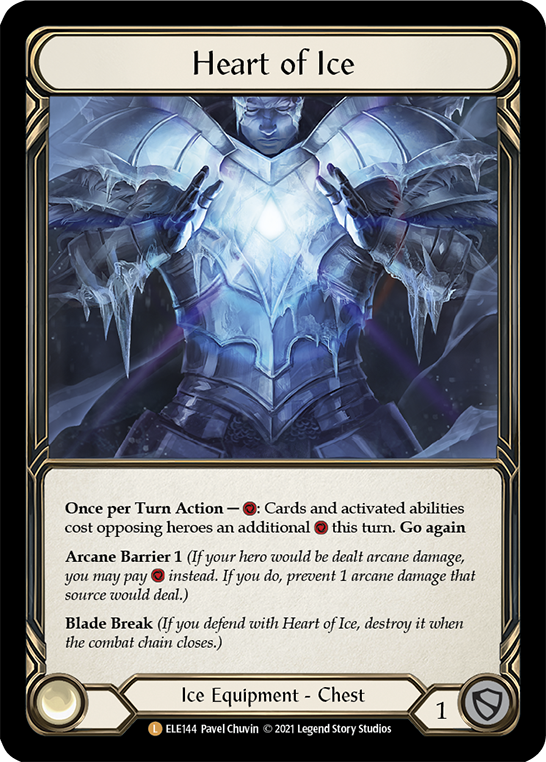 Heart of Ice [ELE144] (Tales of Aria)  1st Edition Cold Foil | Card Merchant Takapuna