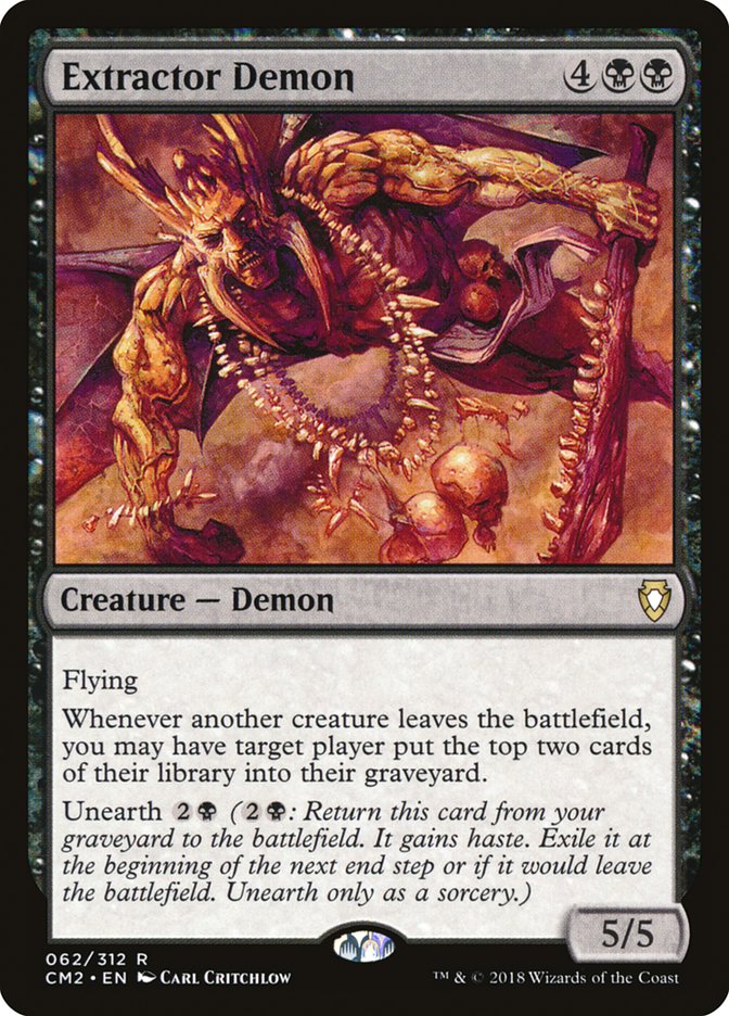 Extractor Demon [Commander Anthology Volume II] | Card Merchant Takapuna