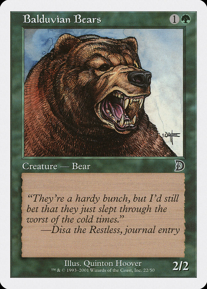 Balduvian Bears [Deckmasters] | Card Merchant Takapuna