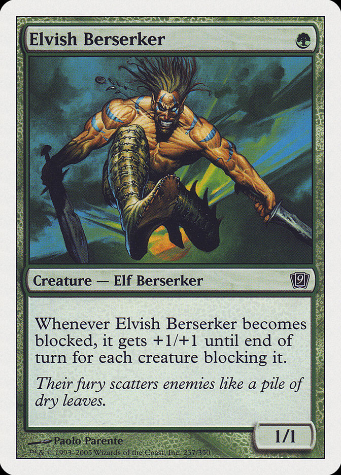 Elvish Berserker [Ninth Edition] | Card Merchant Takapuna