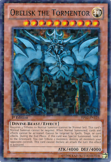 Obelisk the Tormentor [BP02-EN125] Mosaic Rare | Card Merchant Takapuna