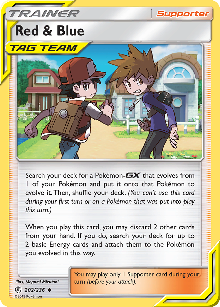 Red & Blue (202/236) [Sun & Moon: Cosmic Eclipse] | Card Merchant Takapuna