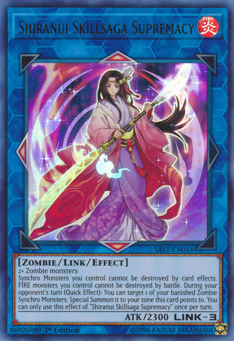 Shiranui Skillsaga Supremacy [SAST-EN054] Ultra Rare | Card Merchant Takapuna