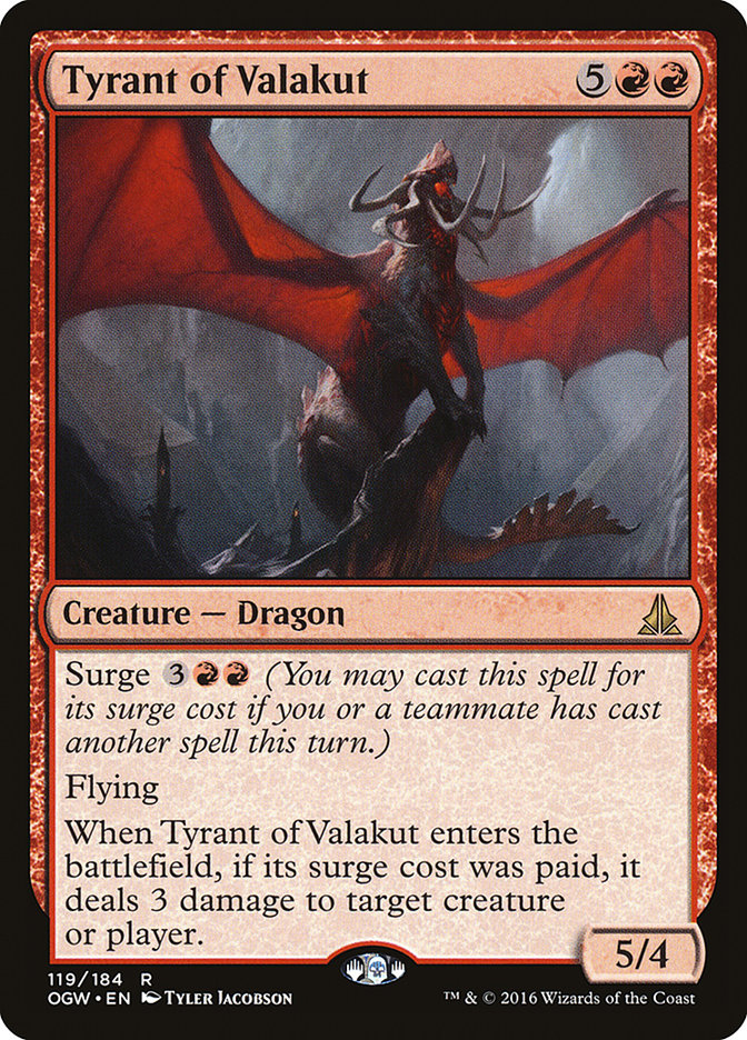 Tyrant of Valakut [Oath of the Gatewatch] | Card Merchant Takapuna