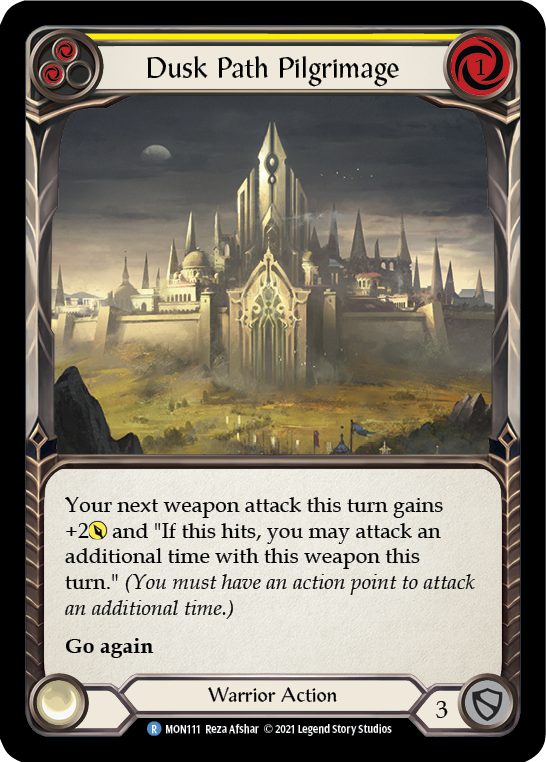 Dusk Path Pilgrimage (Yellow) [MON111] (Monarch)  1st Edition Normal | Card Merchant Takapuna