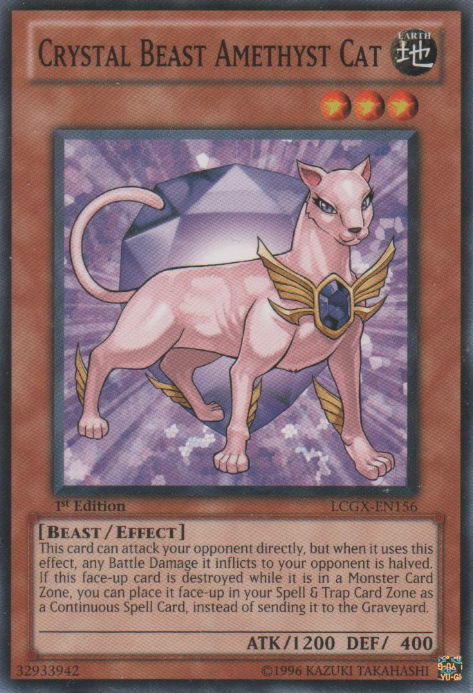 Crystal Beast Amethyst Cat [LCGX-EN156] Common | Card Merchant Takapuna