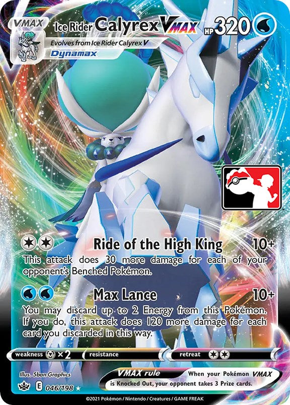 Ice Rider Calyrex VMAX (046/198) [Prize Pack Series One] | Card Merchant Takapuna