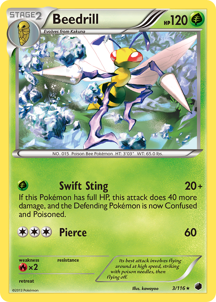 Beedrill (3/116) [Black & White: Plasma Freeze] | Card Merchant Takapuna