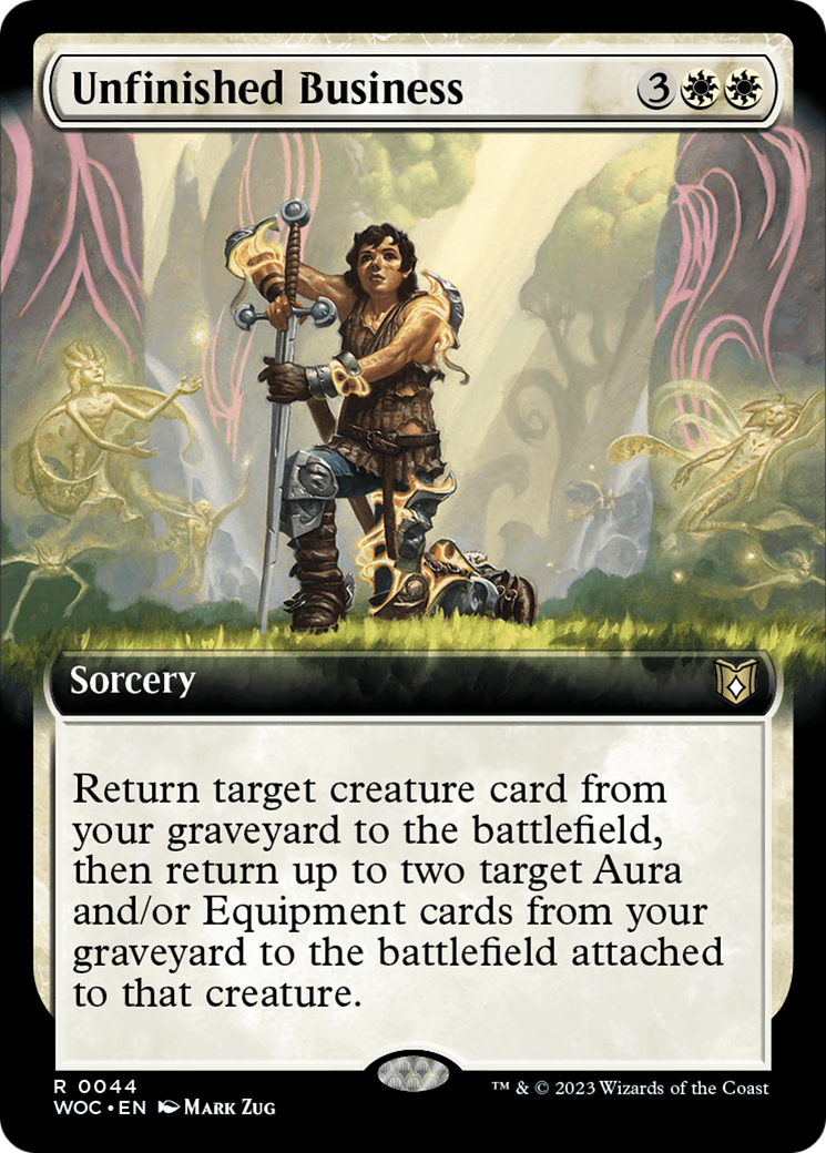 Unfinished Business (Extended Art) [Wilds of Eldraine Commander] | Card Merchant Takapuna