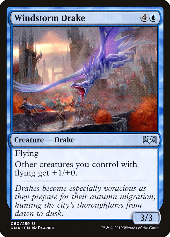 Windstorm Drake [Ravnica Allegiance] | Card Merchant Takapuna