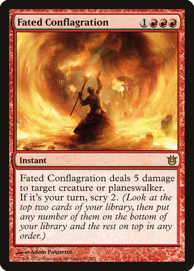 Fated Conflagration [Born of the Gods] | Card Merchant Takapuna