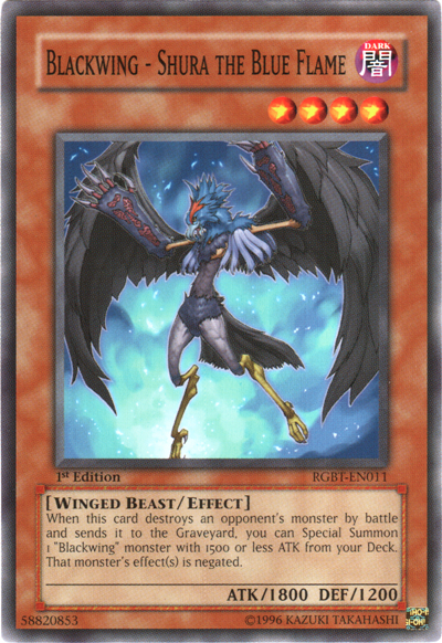 Blackwing - Shura the Blue Flame [RGBT-EN011] Common | Card Merchant Takapuna