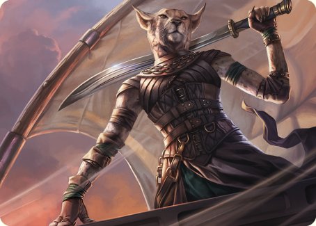 Mirri, Weatherlight Duelist Art Card [Commander Masters Art Series] | Card Merchant Takapuna