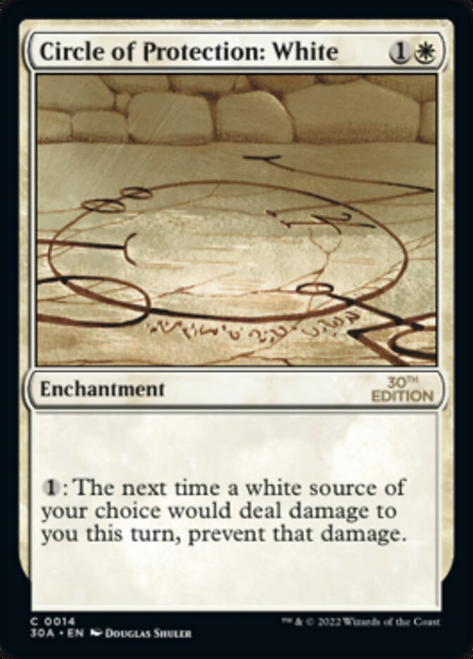 Circle of Protection: White [30th Anniversary Edition] | Card Merchant Takapuna