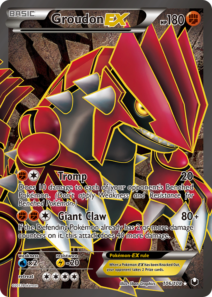 Groudon EX (106/108) [Black & White: Dark Explorers] | Card Merchant Takapuna