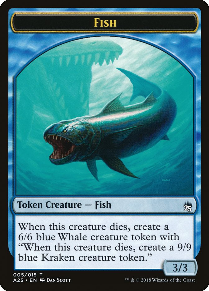 Fish Token [Masters 25 Tokens] | Card Merchant Takapuna