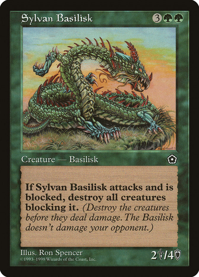 Sylvan Basilisk [Portal Second Age] | Card Merchant Takapuna