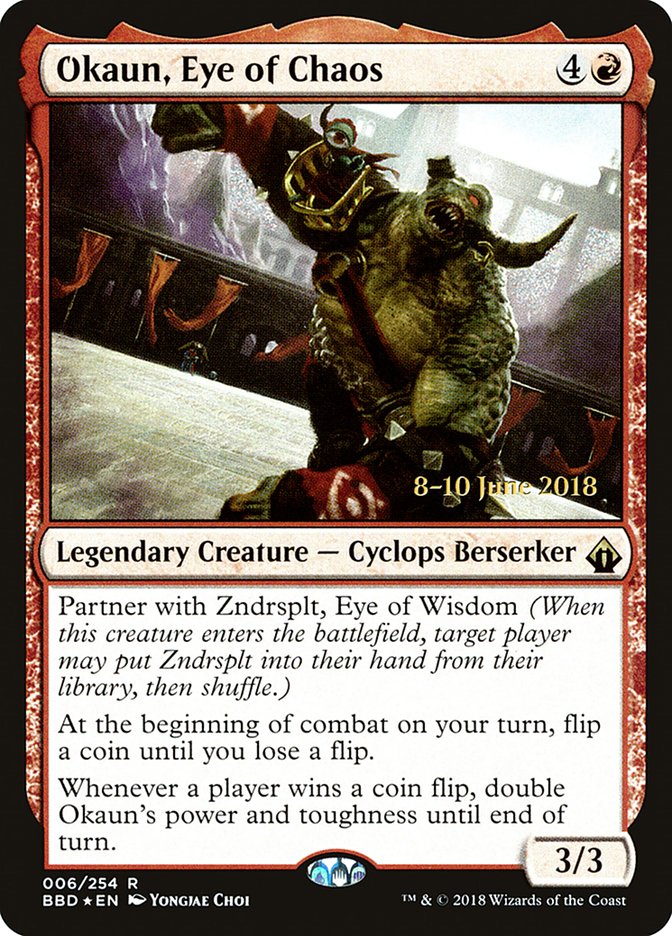 Okaun, Eye of Chaos [Battlebond Prerelease Promos] | Card Merchant Takapuna