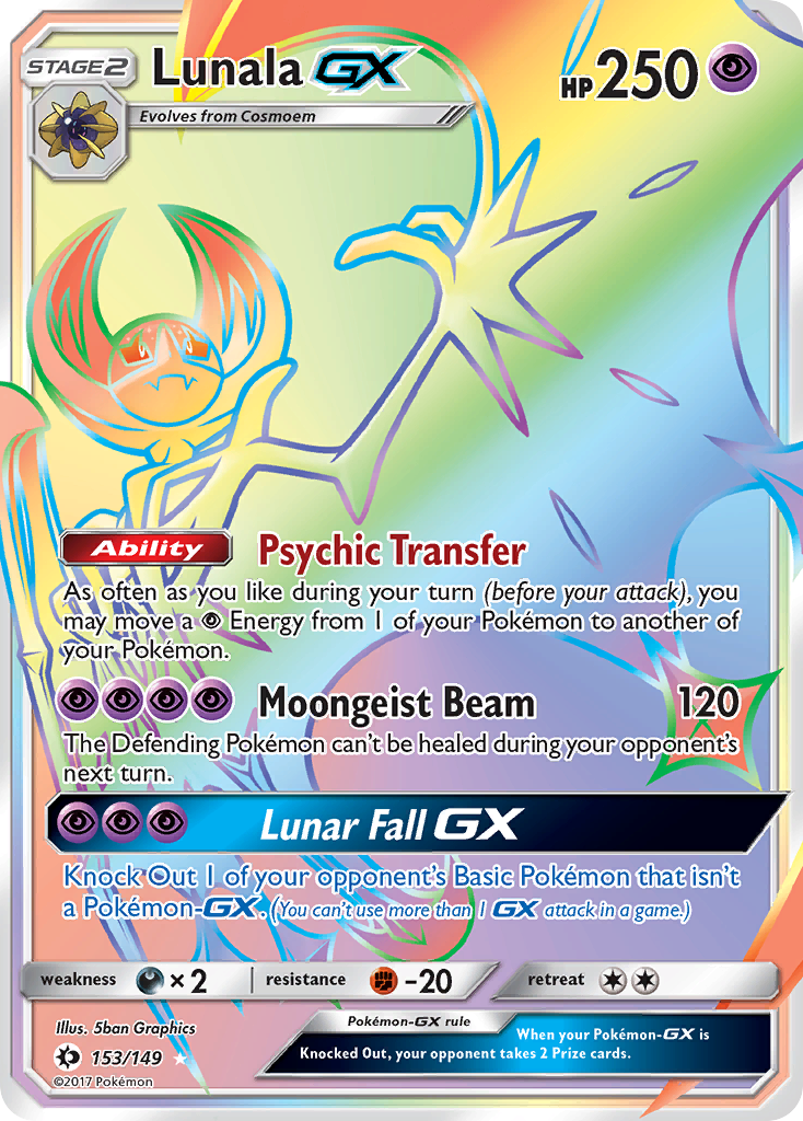 Lunala GX (153/149) [Sun & Moon: Base Set] | Card Merchant Takapuna