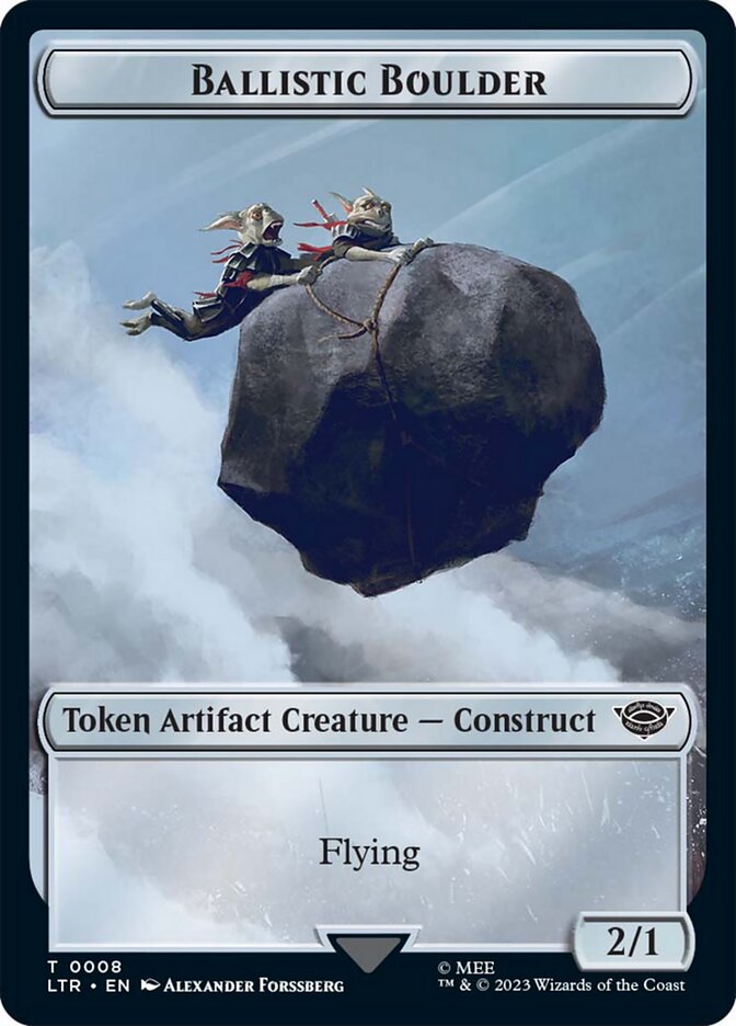 Ballistic Boulder Token [The Lord of the Rings: Tales of Middle-Earth Tokens] | Card Merchant Takapuna