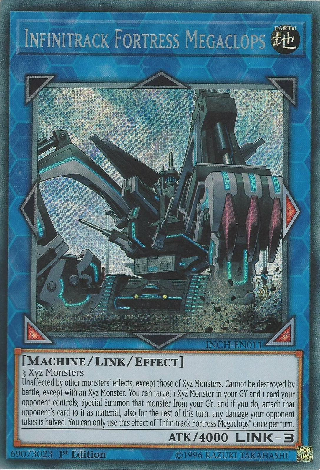 Infinitrack Fortress Megaclops [INCH-EN011] Secret Rare | Card Merchant Takapuna