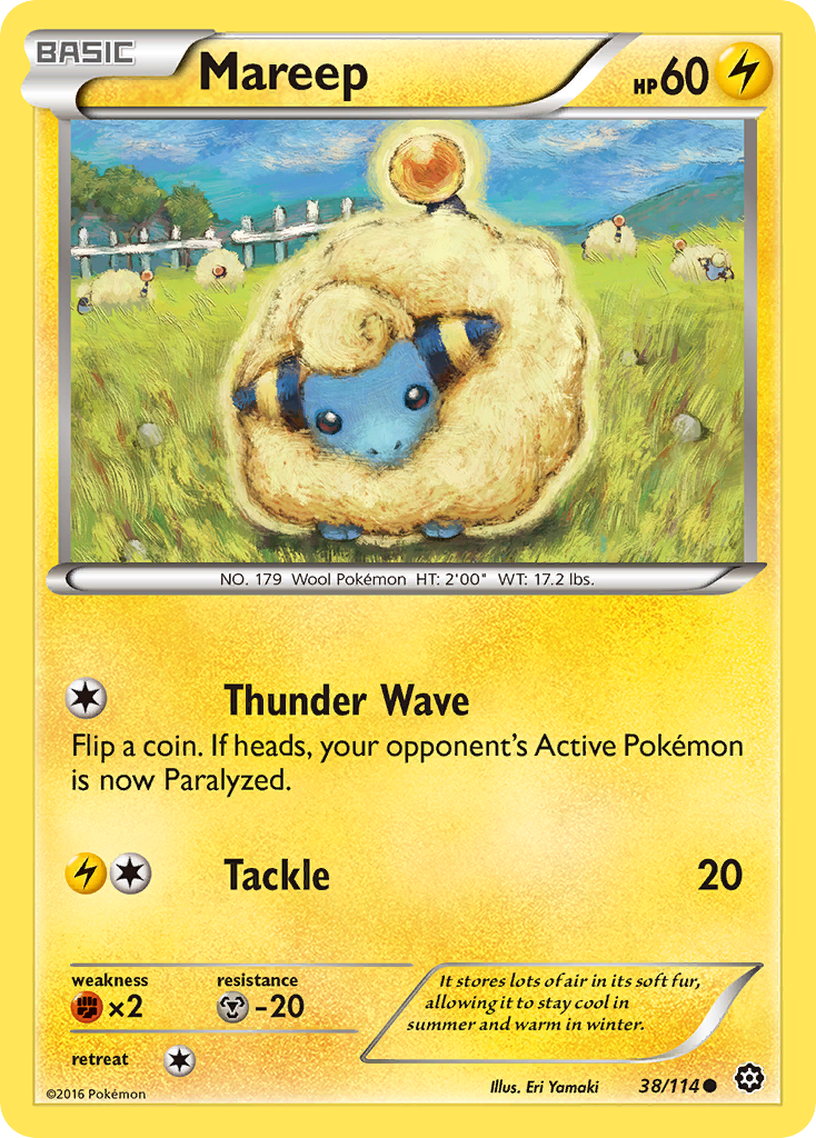 Mareep (38/114) [XY: Steam Siege] | Card Merchant Takapuna