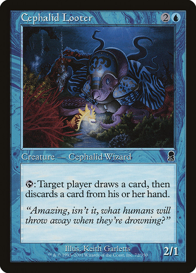 Cephalid Looter (Misprinted) [Odyssey] | Card Merchant Takapuna