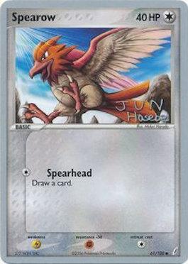 Spearow (61/100) (Flyvees - Jun Hasebe) [World Championships 2007] | Card Merchant Takapuna