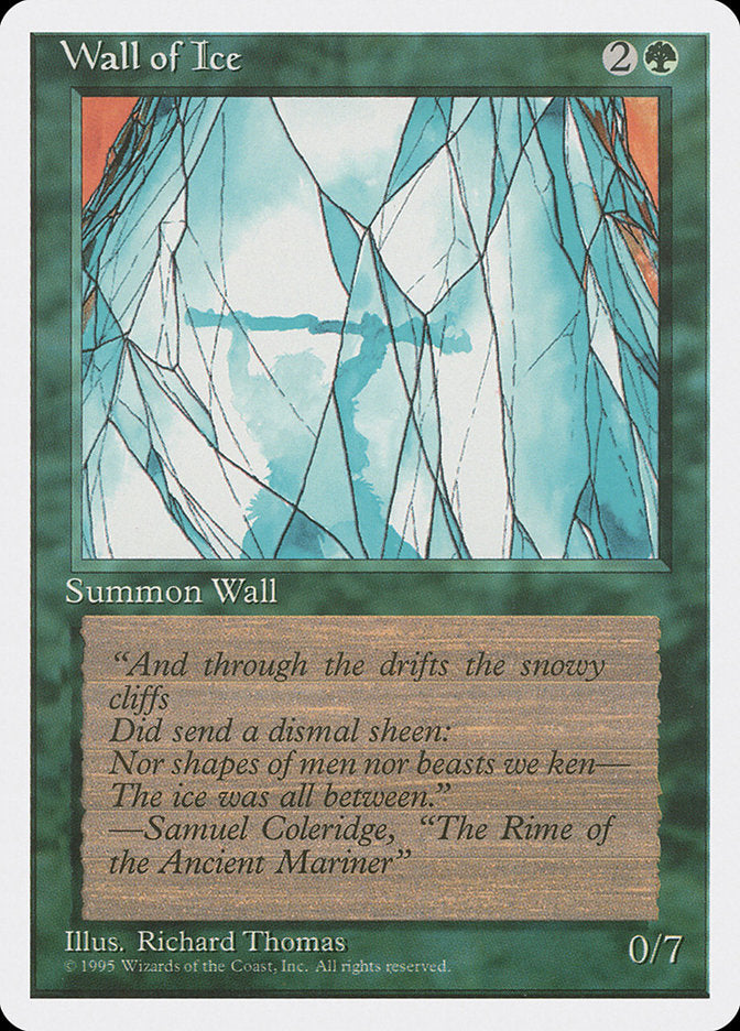 Wall of Ice [Fourth Edition] | Card Merchant Takapuna