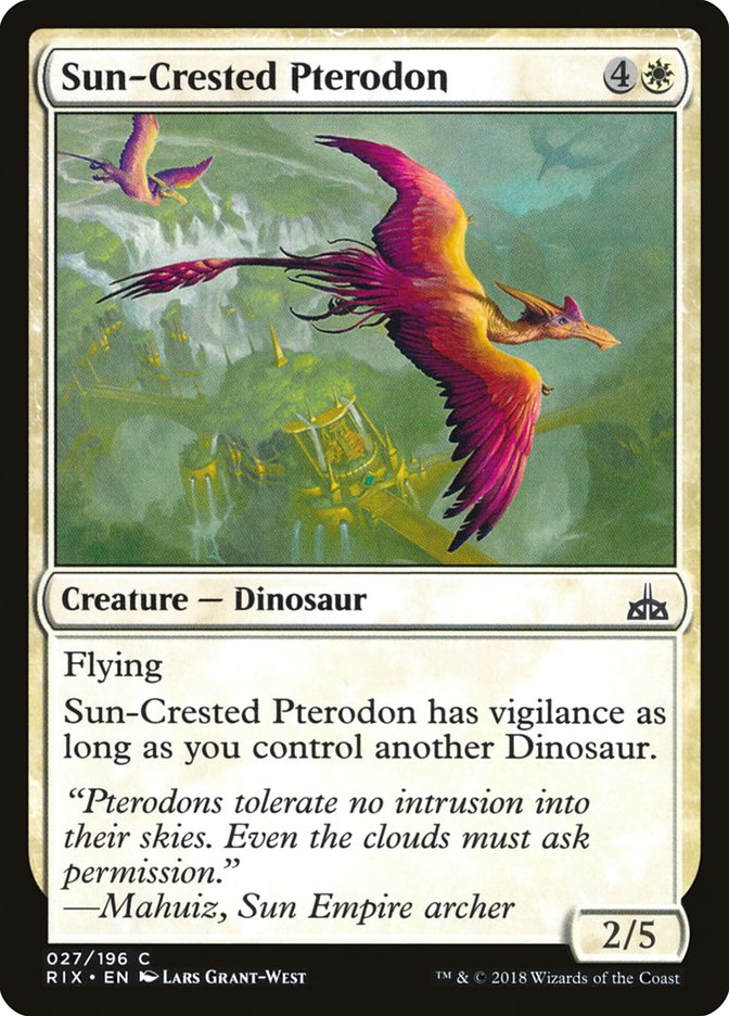 Sun-Crested Pterodon [Rivals of Ixalan] | Card Merchant Takapuna