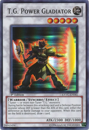 T.G. Power Gladiator [EXVC-EN041] Super Rare | Card Merchant Takapuna