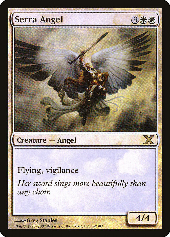 Serra Angel (Premium Foil) [Tenth Edition] | Card Merchant Takapuna