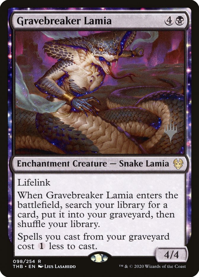Gravebreaker Lamia (Promo Pack) [Theros Beyond Death Promos] | Card Merchant Takapuna