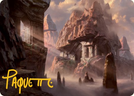 Mountain (277) Art Card (Gold-Stamped Signature) [Dungeons & Dragons: Adventures in the Forgotten Realms Art Series] | Card Merchant Takapuna